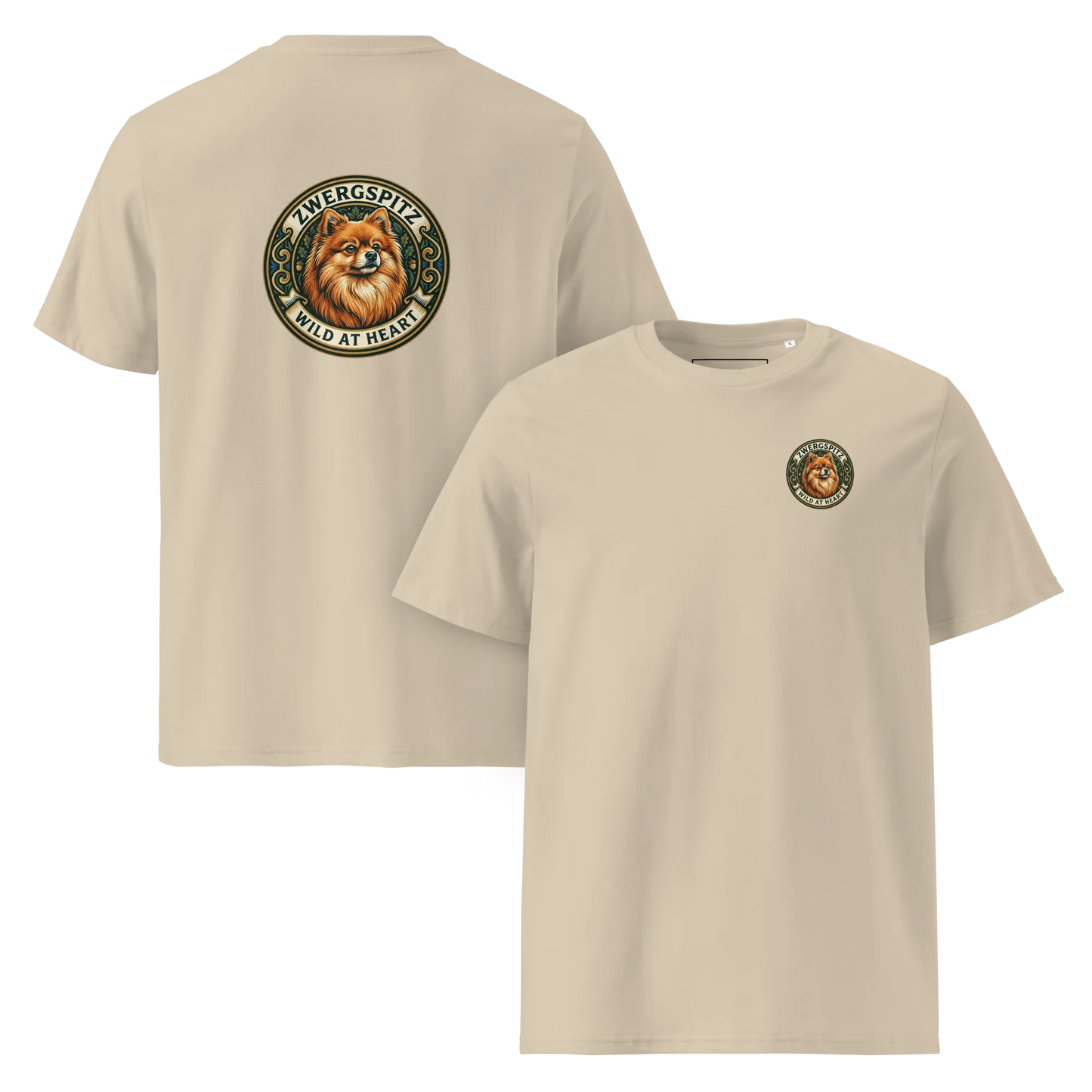 Zwergspitz – T-Shirt aus Bio Baumwolle