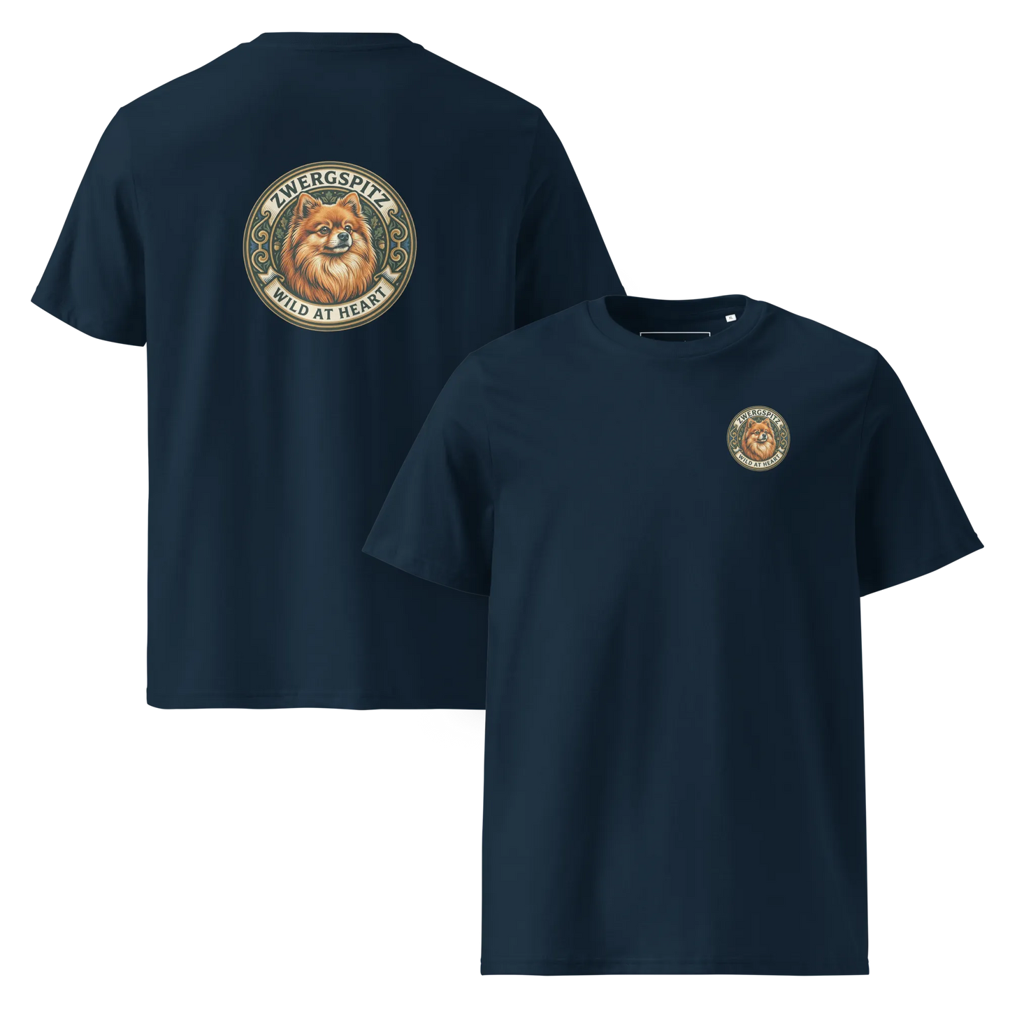 Zwergspitz – T-Shirt aus Bio Baumwolle
