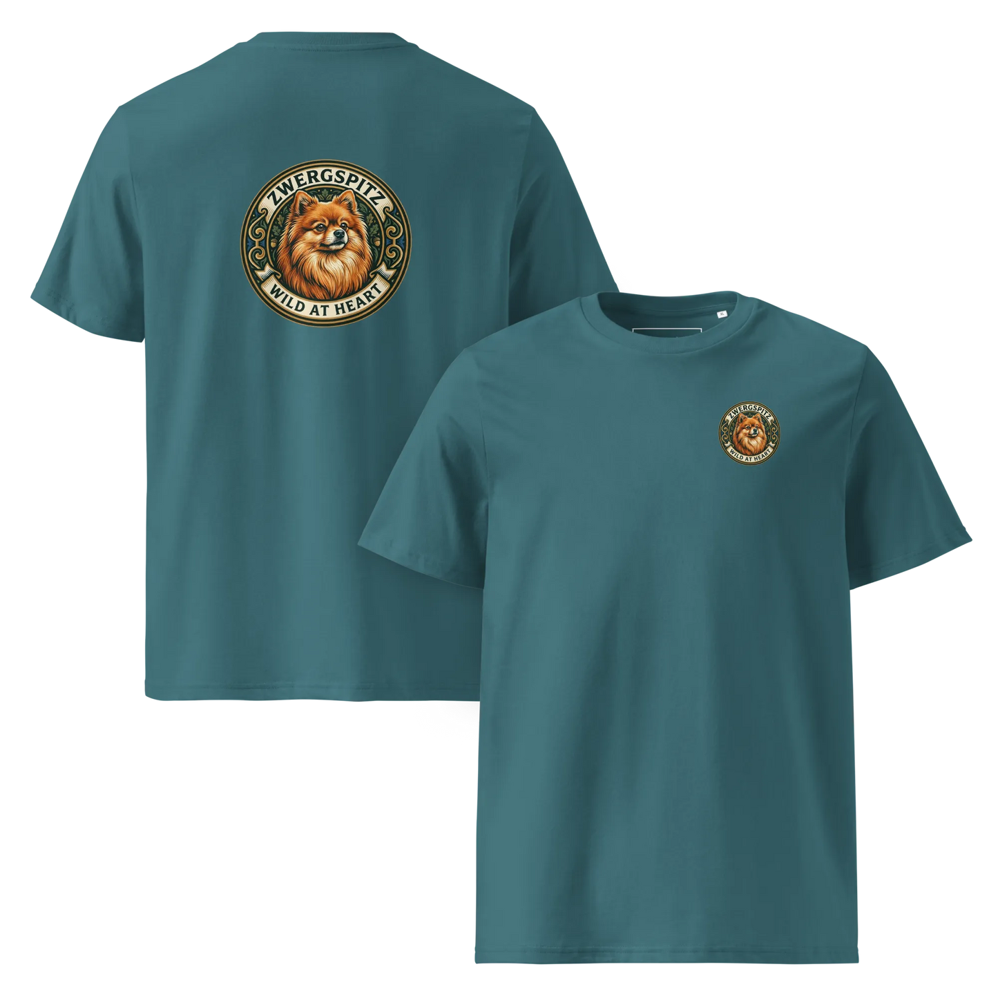 Zwergspitz – T-Shirt aus Bio Baumwolle