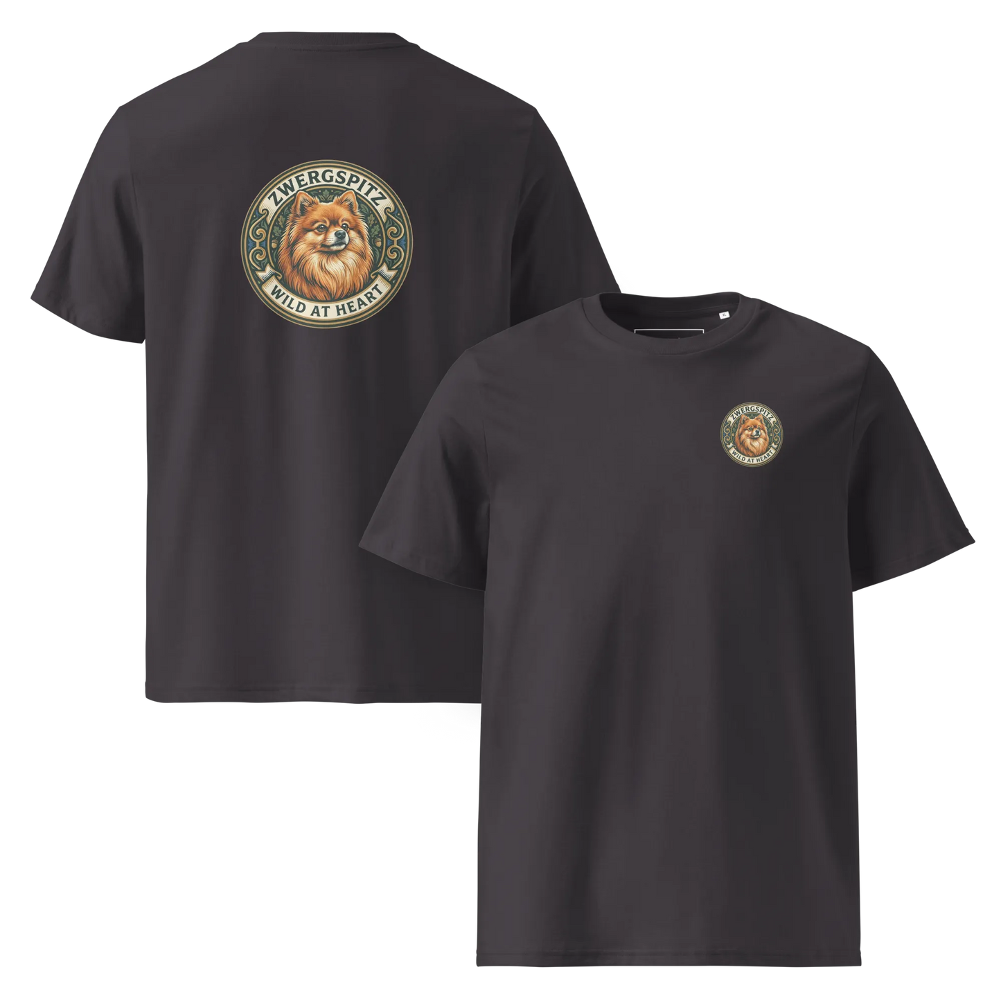 Zwergspitz – T-Shirt aus Bio Baumwolle