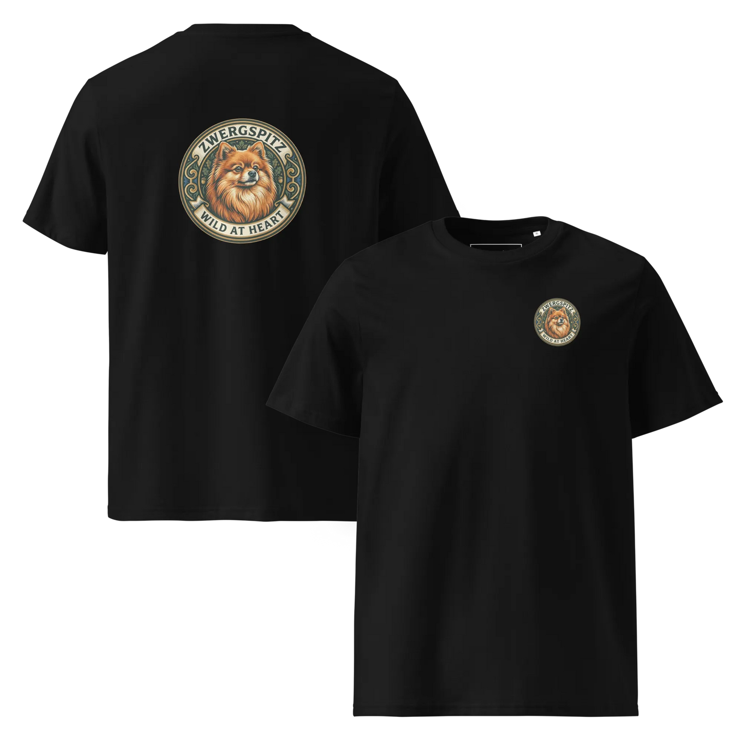 Zwergspitz – T-Shirt aus Bio Baumwolle